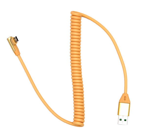 T362 Кабель USB 2А Орбита KM-140 витой (microUSB) 1м